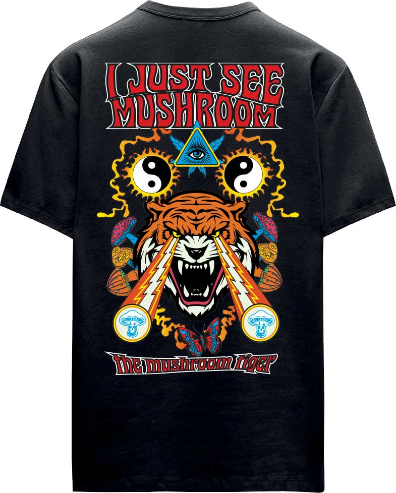 T-SHIRT MUSHROOM TIGER