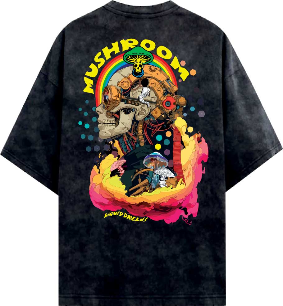 T-SHIRT MUSHROOM ROBOT LIQUID