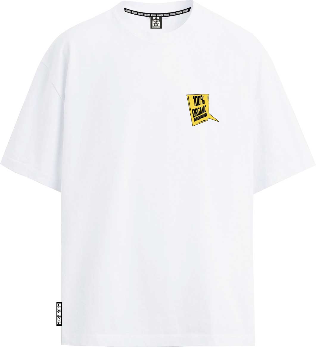 T-SHIRT M/M 100% COTONE ORGANIC BIANCO
