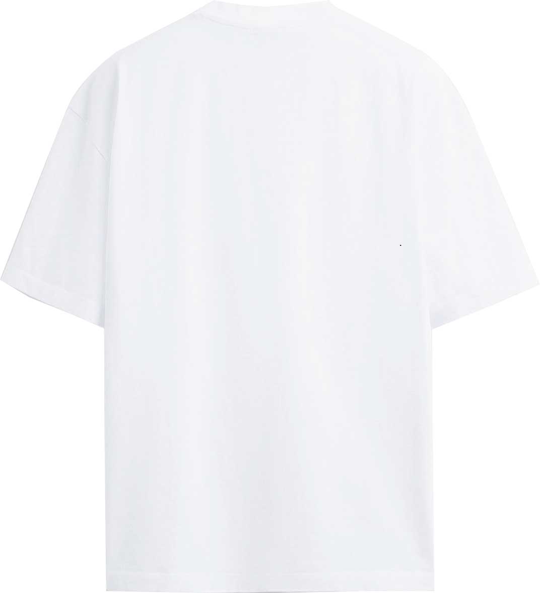 T-SHIRT BOX FIT M/M 100% COTONE GRAFFITI BIANCO