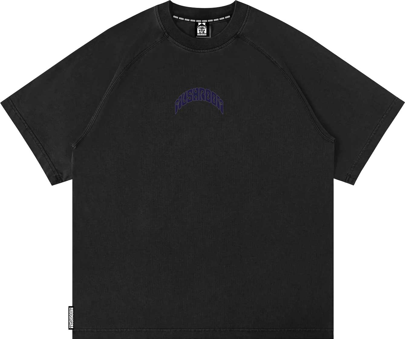 T-SHIRT RAGLAN M/M 100% COTONE COLORS 3D NERO