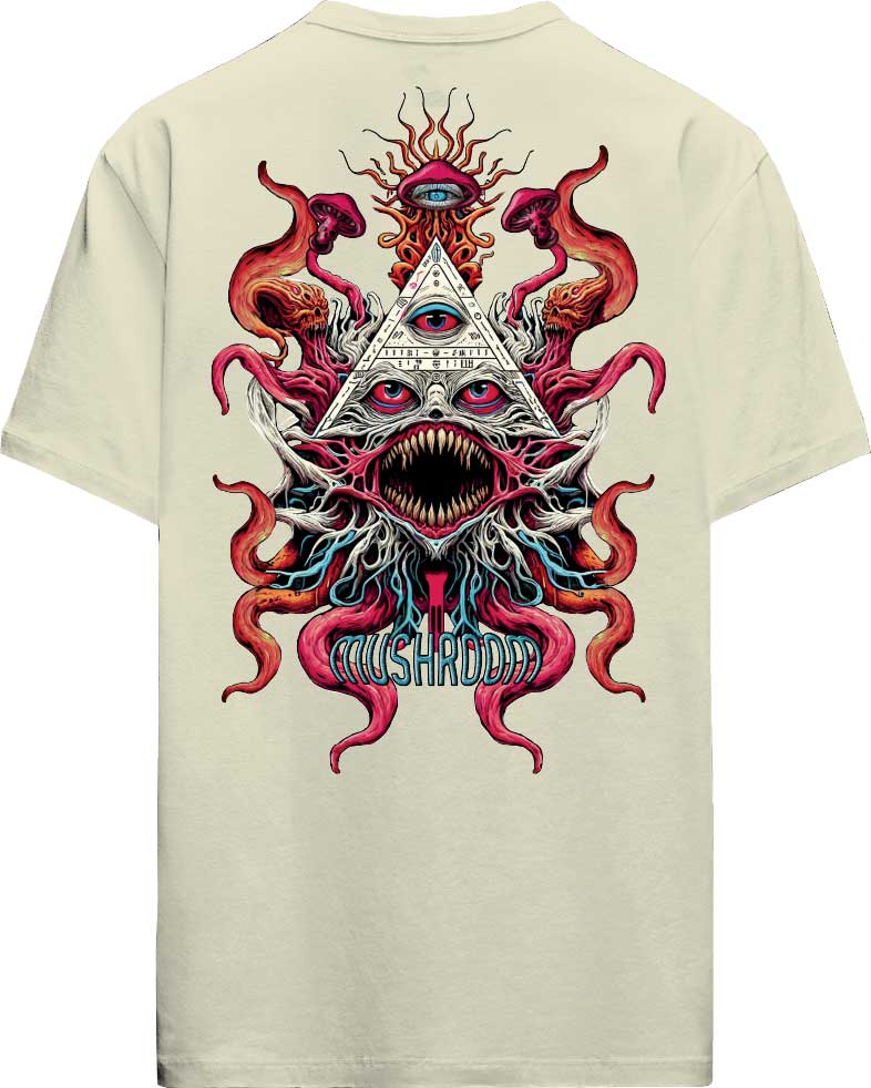 T-SHIRT MUSHROOM TENTACLES PYRAMIDS