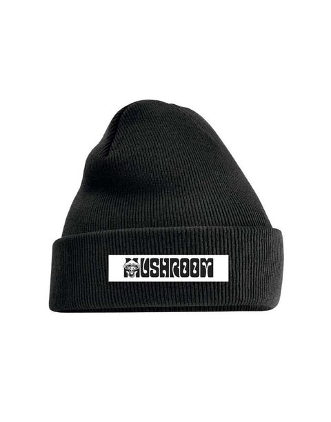 BEANIE HAT MUSHROOM LABEL