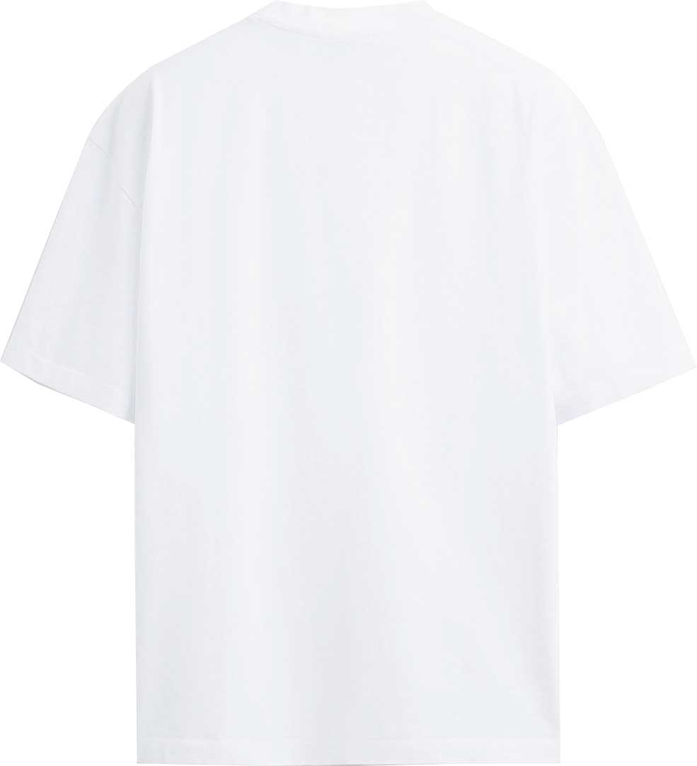 T-SHIRT M/M 100% COTONE HELMET FIRE BIANCO