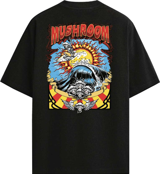 T-SHIRT M/M 100% COTONE BEACHWEAR NERO