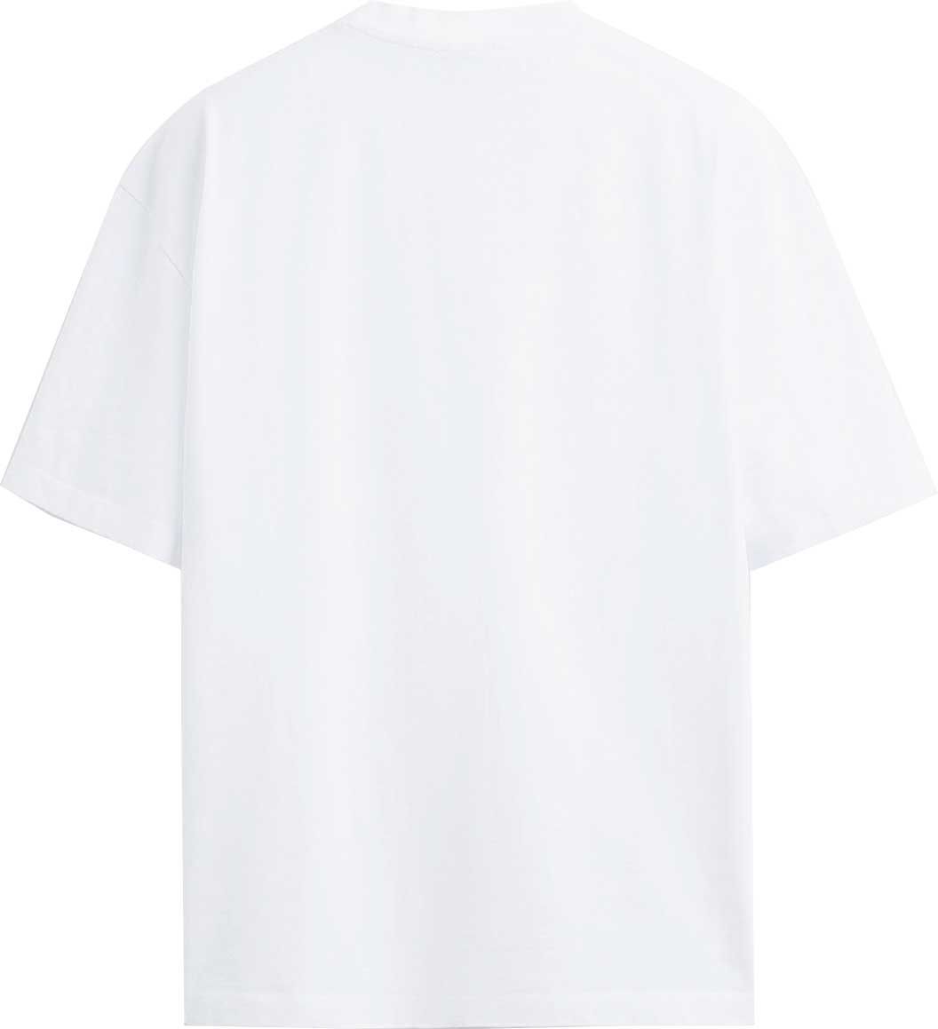 T-SHIRT M/M 100% COTONE LIQUID TRIPPY BIANCO