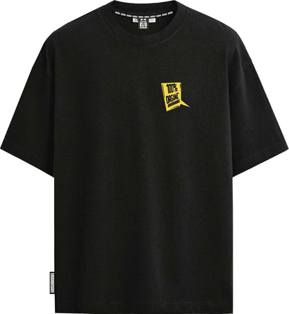 T-SHIRT M/M 100% COTONE ORGANIC NERO