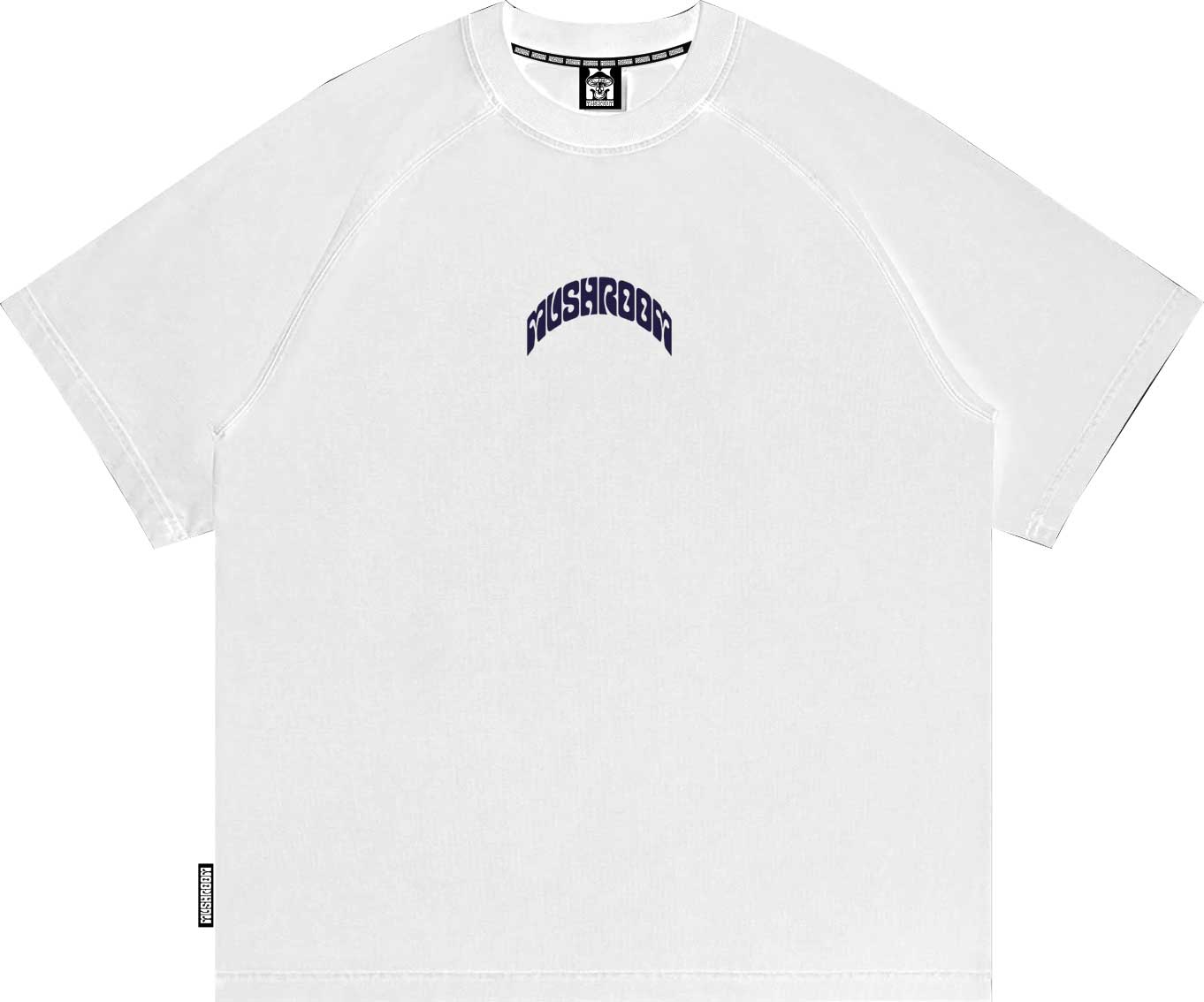T-SHIRT RAGLAN M/M 100% COTONE COLORS 3D BIANCO