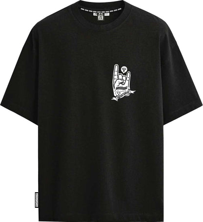 T-SHIRT M/M 100% COTONE LIQUID DREAMS NERO